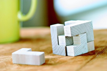 Logotrade promotional gifts photo of: Wooden puzzle in cotton pouch