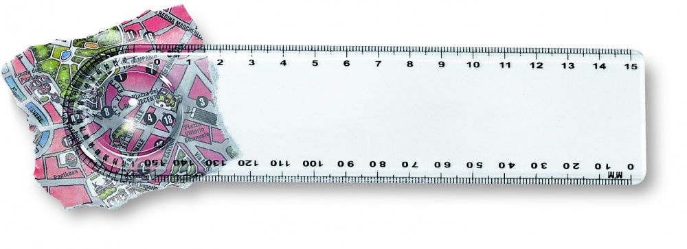 Logotrade promotional product picture of: Ruler with magnifier