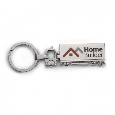 Logo trade promotional items image of: Truck metal key ring Oulu