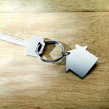 Logotrade promotional giveaway image of: Metal key holder house Lahti