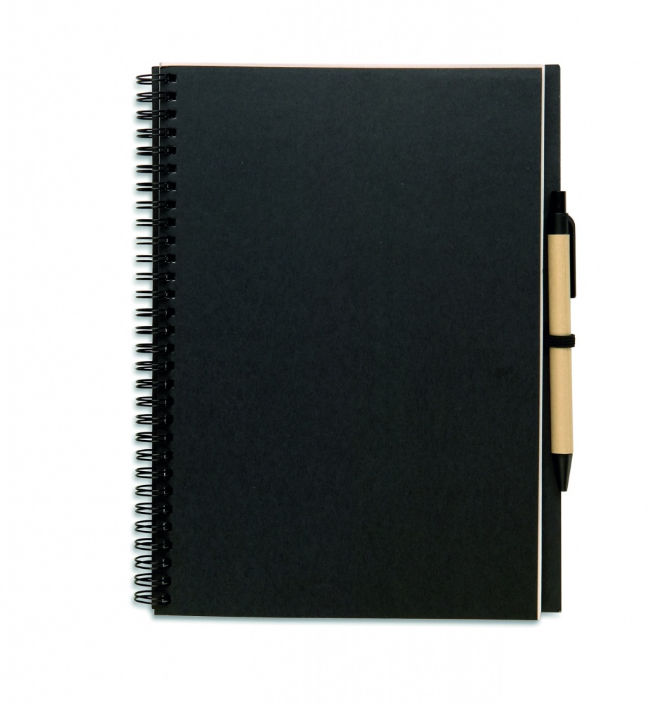 Logotrade promotional products photo of: Recycled notebook with pen