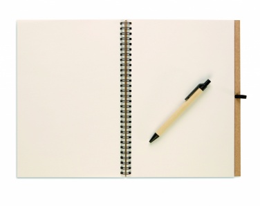 Logotrade promotional giveaways photo of: Recycled notebook with pen