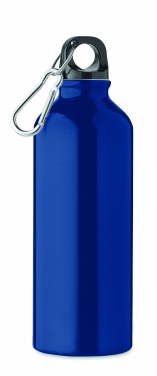 Logo trade promotional products picture of: 500 ml single-walled water bottle made of recycled aluminum with a carabiner