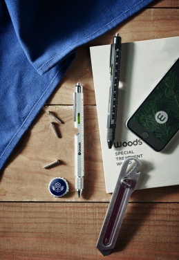 Logotrade promotional products photo of: Spirit level pen with ruler