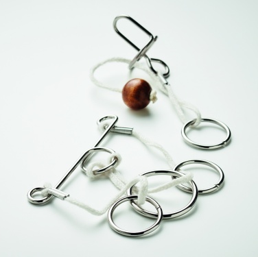 Logotrade promotional items photo of: Set of 2 metal brain teasers