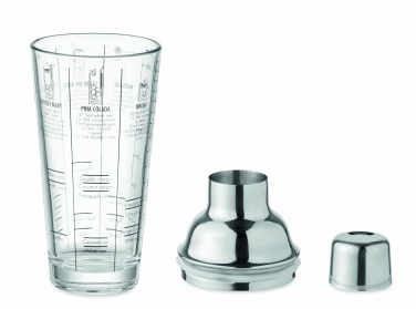 Logo trade advertising product photo of: Glass cocktail shaker 400 ml