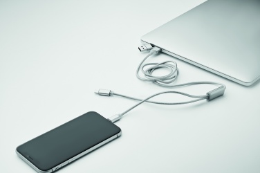 Logo trade promotional gift photo of: 2 in 1 long charging cable