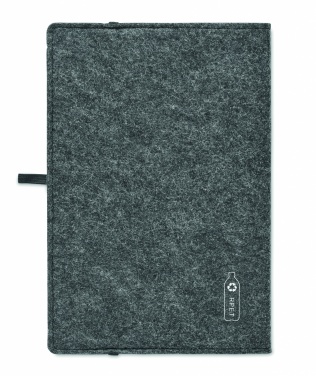 Logo trade promotional product photo of: A5 notebook RPET felt