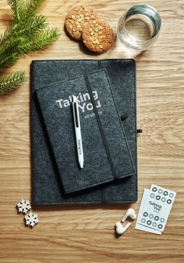 Logotrade business gift image of: A5 notebook RPET felt