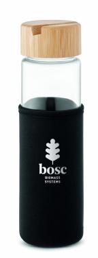 Logotrade promotional gifts photo of: Glass bottle bamboo lid 600ml