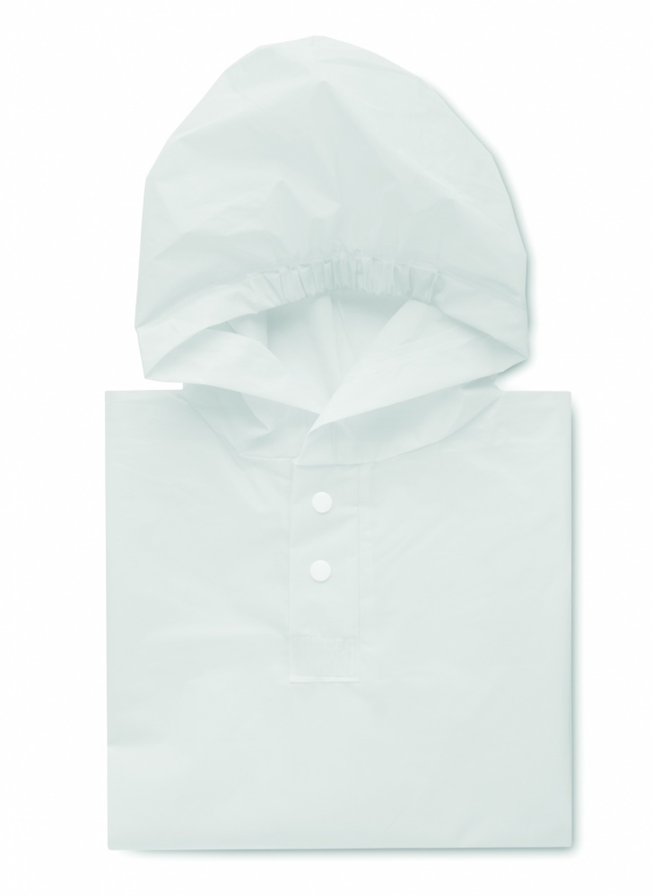 Logo trade promotional gift photo of: PEVA kid rain coat with hood