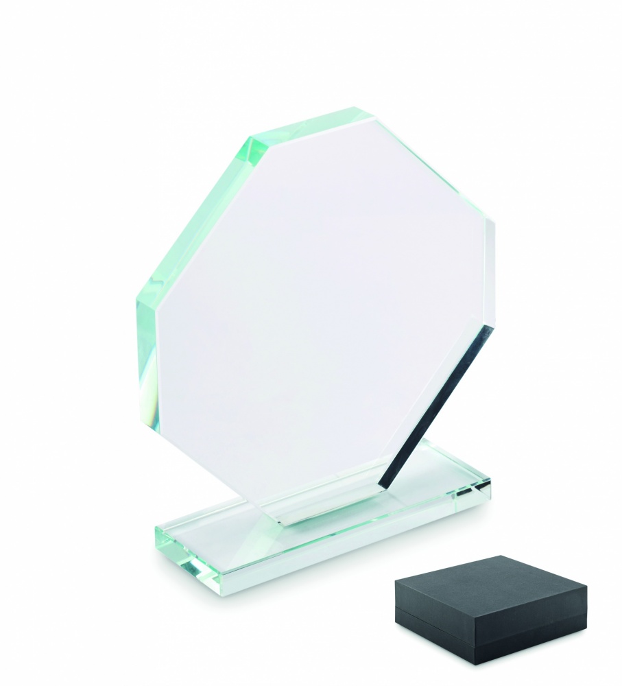 Logo trade promotional gifts image of: Crystal award