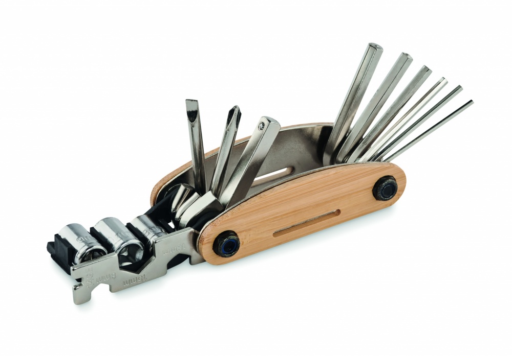 Logo trade promotional gifts image of: Multi tool pocket in bamboo