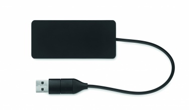 Logo trade promotional giveaways image of: 3 port USB hub with 20cm cable