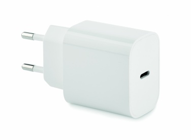 Logotrade advertising products photo of: 20W 2 port USB charger EU plug