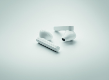 Logo trade advertising product photo of: TWS earbuds with solar charger