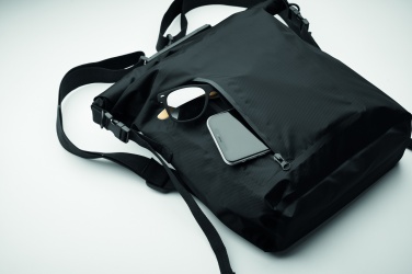 Logo trade promotional giveaways image of: RPET waterproof rolltop bag
