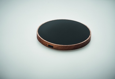 Logotrade business gift image of: Wireless charger in acacia 15W
