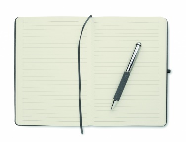 Logo trade promotional products image of: Recycled leather notebook set