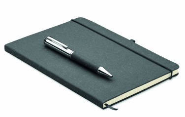 Logo trade advertising products picture of: Recycled leather notebook set