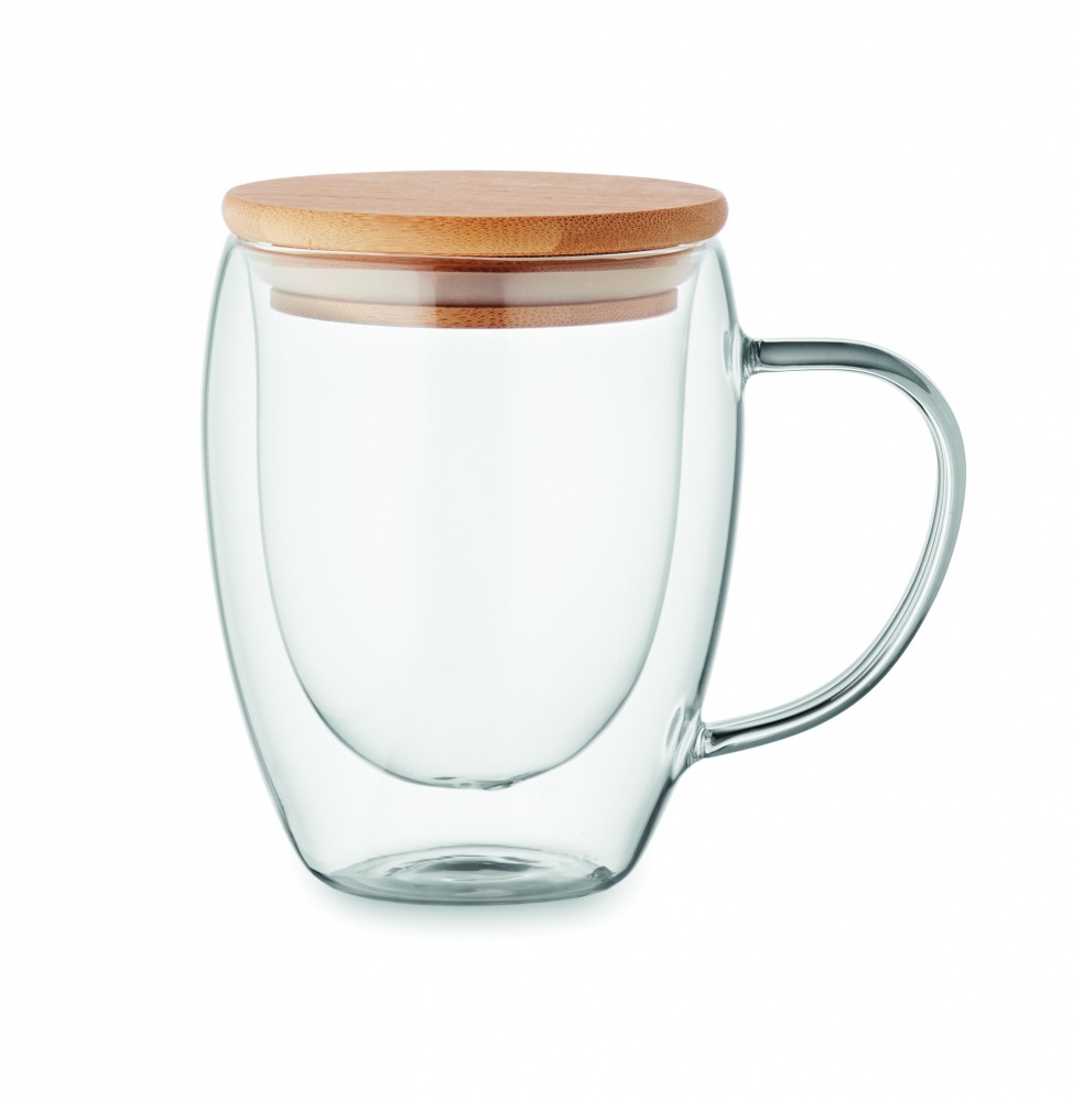 Logo trade promotional product photo of: Double wall borosilicate mug