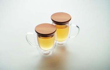 Logo trade promotional giveaways picture of: Double wall borosilicate mug