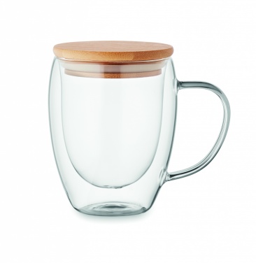 Logo trade promotional giveaway photo of: Double wall borosilicate mug