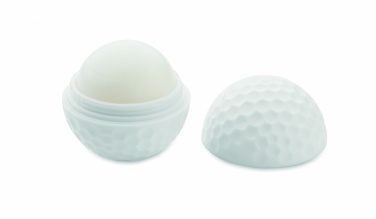Logo trade promotional products image of: Lip balm in golf ball shape