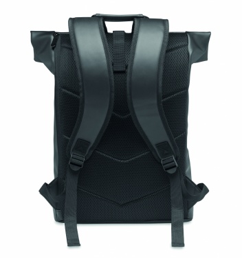Logotrade promotional gift image of: Laptop PU Rolltop backpack