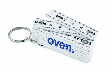 Logo trade promotional gifts picture of: Carpenters ruler key ring 50cm Kotka