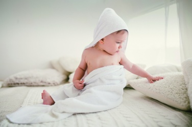 Logotrade promotional giveaway picture of: Cotton hooded baby towel