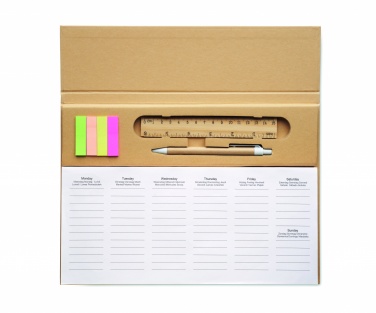 Logotrade promotional merchandise image of: Weekly desktop planner