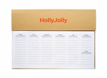 Logo trade promotional merchandise picture of: Weekly desktop planner