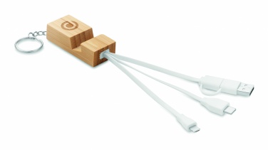 Logotrade corporate gift picture of: Bamboo key ring and stand Salo