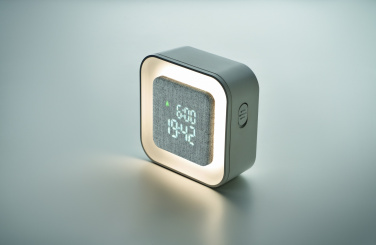 Logo trade promotional merchandise photo of: Recycled ABS/RPET alarm clock Stuttgart