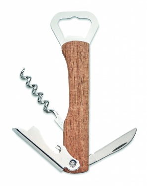 Logotrade promotional giveaway picture of: 3 in 1 bamboo bottle opener WOOL