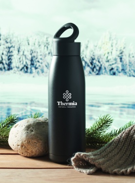 Logo trade corporate gifts picture of: Heat-cool double wall bottle