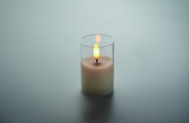 Logotrade promotional item image of: LED wax candle in glass holder
