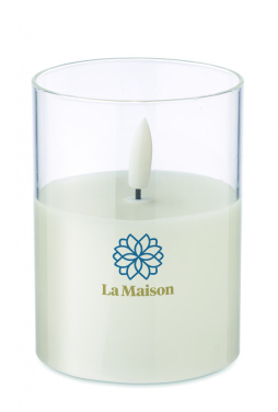 Logo trade corporate gift photo of: LED wax candle in glass holder