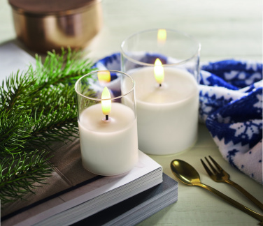 Logotrade promotional product picture of: LED wax candle in glass holder