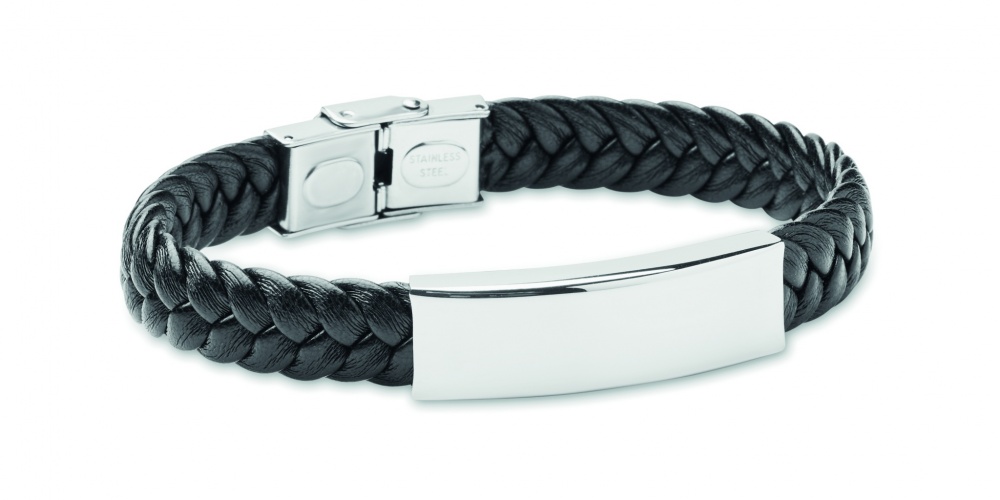 Logotrade promotional merchandise photo of: Braided faux leather bracelet