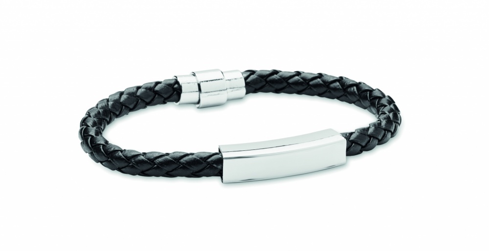 Logotrade corporate gifts photo of: Braided faux leather bracelet