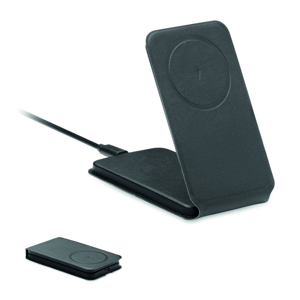 Logo trade promotional giveaways image of: Foldable magnetic charger 15W