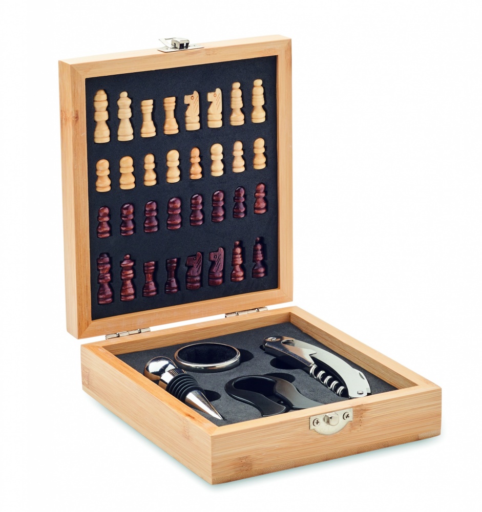 Logotrade promotional gift picture of: Chess board wine set