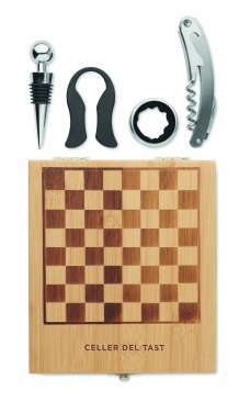 Logo trade advertising products picture of: Chess board wine set