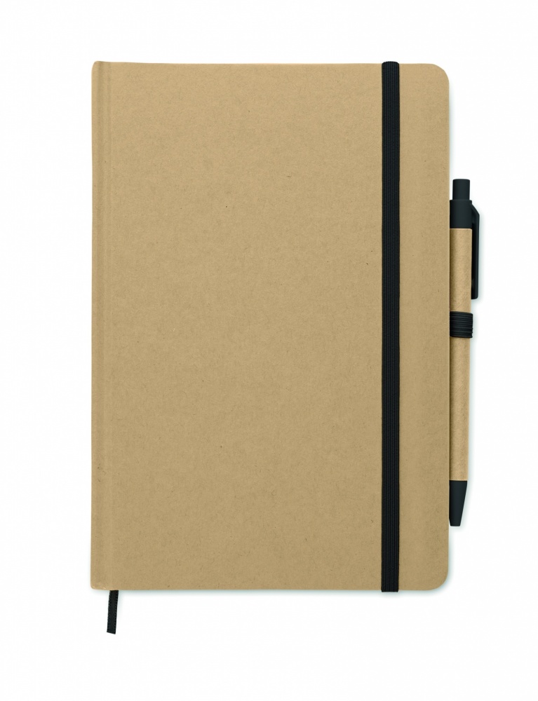Logo trade promotional gifts image of: A5 notebook in recycled carton