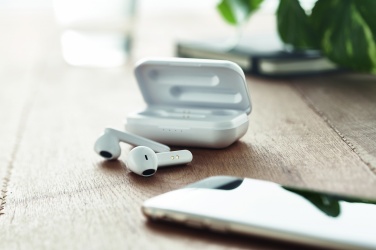 Logotrade promotional giveaways photo of: TWS earbuds with charging base