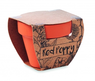 Logotrade advertising product picture of: Terracotta pot 'poppy'