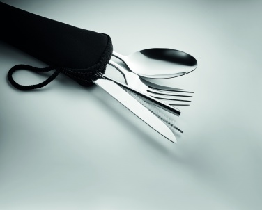 Logo trade promotional merchandise photo of: Cutlery set stainless steel