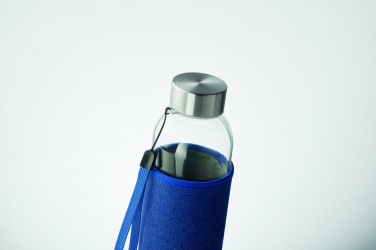 Logotrade promotional giveaway image of: Glass bottle in pouch 500 ml